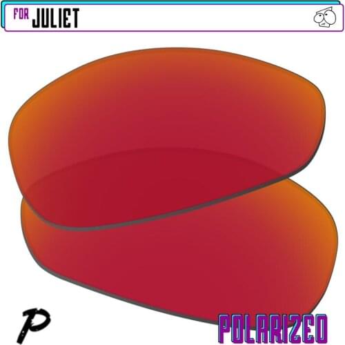 EZReplace Polarized Replacement Lenses for - Oakley Juliet Sunglasses - Red P