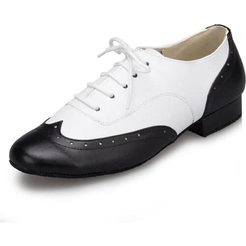 Mix Color Leather Men Latin Dance Shoes Ballroom Shoes Salsa Tango Party Square dance shoes practice shoes Plus Size dance shoe