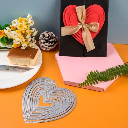 Multilayers heart frame Dies for Scrapbook Card Making 2020 new Metal Cutting Dies embossing Craft Dies Stencil Die Cut