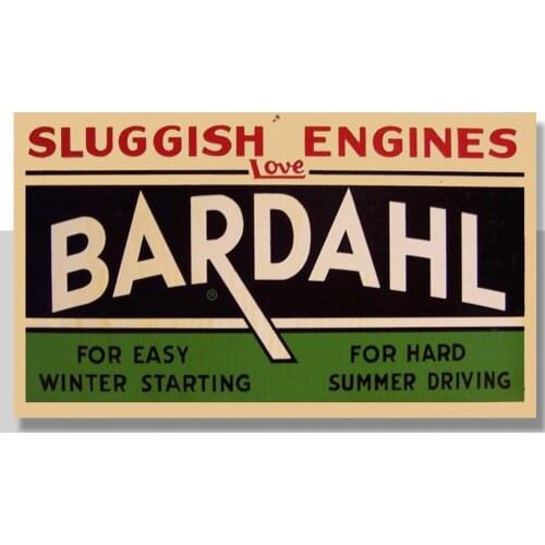 BARDAHL ENGINE OIL VINTAGE METAL TIN SIGN POSTER WALL PLAQUE