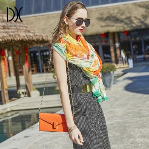 Ladies Silk Scarf New Luxury Brand Flower Womens Scarves Designer Summer Beach Blanket Bandana Muslim Hijab Foulard Pashmina