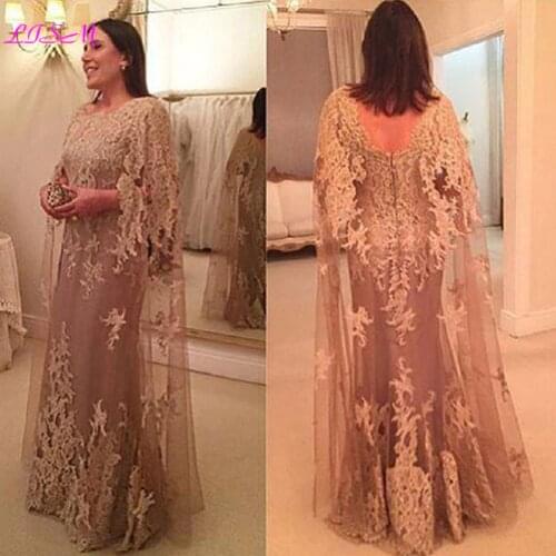 Plus Size Mother Of The Bride Dresses A-Line Tulle Appliques Lace Long Groom Mother Dress For Weddings 2021