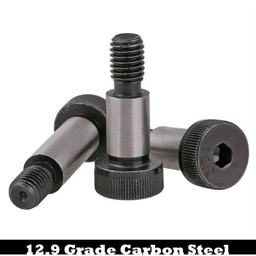 1Pc M10*60/65/70 M10x60/65/70 12mm Shaft OD 12.9 Grade Carbon Steel Hex Hexgaon Socket Mould Shoulder Screw Stopper Brake Stop
