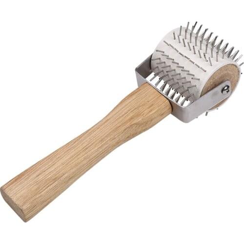 2pcs Roller propolis extractor steel needle wood handle bee glue extractor Beehive collection tool beekeeping tools