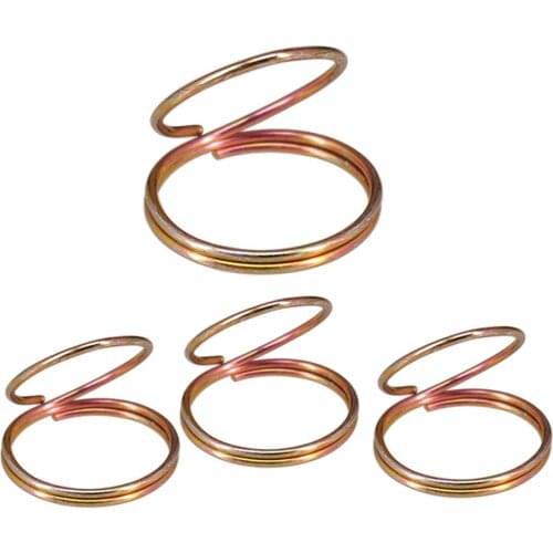 4 pcs Metal Finger Picks Guard Plectrum Thumb Finger Plectrum Protector Forefinger Stretchable for Banjo Ukulele Bass Guitar