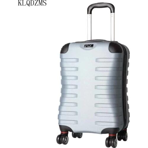 KLQDZMS 19"26"30inch ABS+PC Rolling Luggage Men Business travel Suitcase Spinner Brand Women Carry On Trolley Bag wheeled