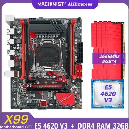 X79 motherboard LGA 2011 set kit with Intel xeon E5 2620 V2 CPU processor DDR3 16GB(4*4GB) ECC RAM memory E5 3.3G