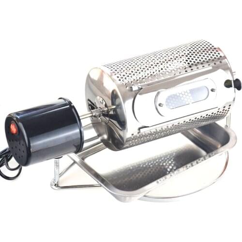 New Stainless Steel Drum Type Coffee Roaster Small Household Grains Beans Baking Machine Electric Roasting Machine