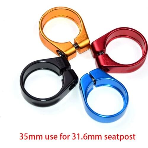 New OEM aluminum alloy Road bicycle seatpost clamp Mountain bike seat clamp MTB CNC 35.0mm use for 31.6mm seatpost Free shipping