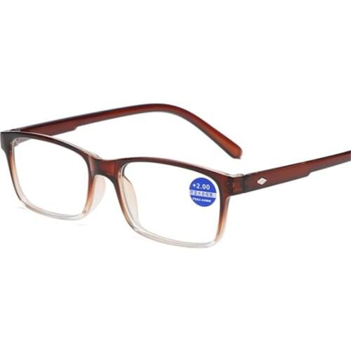 XeroX Anti-blue light Reading Glasses Women Men Fashion Rectangle Eyeglasses Anti-fatigue prescription Hyperopia Glasses +1.5