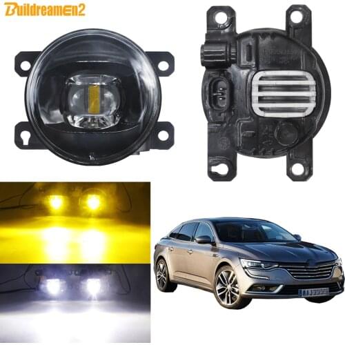 Fog Light Assembly For Renault Talisman 2016 2017 2018 Car 30W Front Bumper LED Lens Fog Lamp Daytime Running Light H11 12V