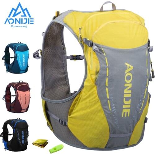 AONIJIE C9103 Ultra Vest 10L Hydration Backpack Pack Bag Free Water Bladder Flask Trail Running Marathon Race Hiking SM ML LXL