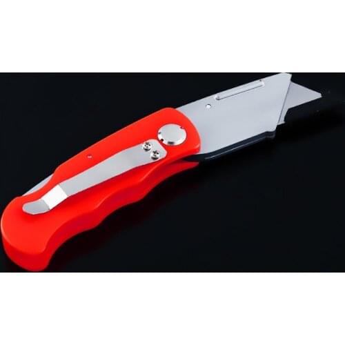 Folding Utility cutter knife + 3 Blades Woodworking Outdoor Camping pocket Knifes Paper cutting Unpacking wallpaper Art Supplies