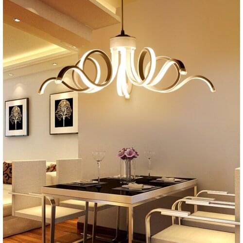 Scandinavian Style LED Acrylic Chandelier Dining Room Bedroom & Commercial Places Lighting Decorative Chandeliers AC110-240V