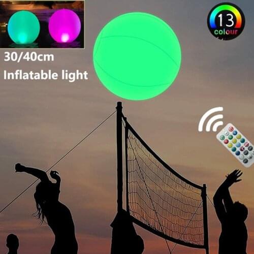 60Cm Luminous Ball Landscape Decor Garden Lawn Light Inflatable Swimming Pool Toy Beach LED Ball Water Entertainment Equipment