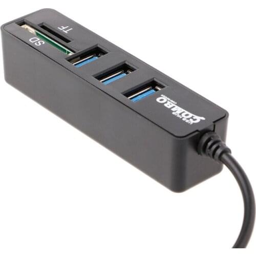 3 Port USB 2.0 Hub USB 3.1 Type C Cable OTG SD/TF Card Reader For iMac MacBook