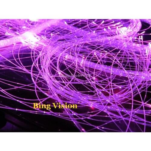 High quality side glow sparkle fiber optic light strands 1.0mm*1500m/coil for fiber optic lighting
