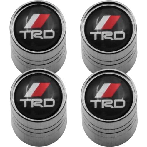 4PCS Car Wheel Tire Parts Valve Cap Plugs Cover for Toyotas Crown COROLLA REIZ TRD Racing LOGO Tire Car Accessories Auto gadget