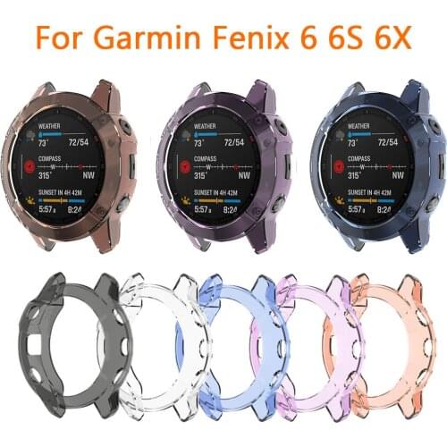 Protective Case Cover For For Garmin Fenix 6 6S 6X Smartwatch Bracelet Protector For Fenix 6 Pro 6S Pro 6X Pro