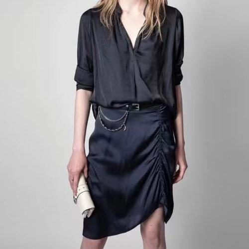 100% Viscose Women High Waist Pleated Mini Dress 2021 Summer New Ladies Elastics Waist Shirring Short Skirts Jupe