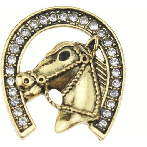 10pcs/lot New 18mm Snap Button Jewelry Cute Horse Metal Snap Buttons Bracelet Fit DIY 18mm Snaps Jewelry Accessories Wholesale