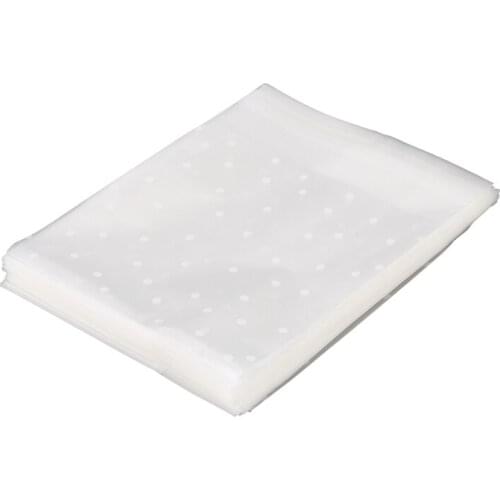 100pcs Frosted Cute Dots Plastic Pack Candy Cookie Soap Packaging Bags Cupcake Wrapper Self Adhesive Sample Gift Bag