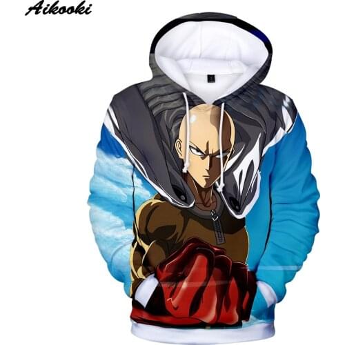 2021 Casual 3D Hoody One Punch Man Hooded Sweatshirts Men / Women Sweatshirts 3d Hoodies One Punch Man Anime Fashion Plus Size