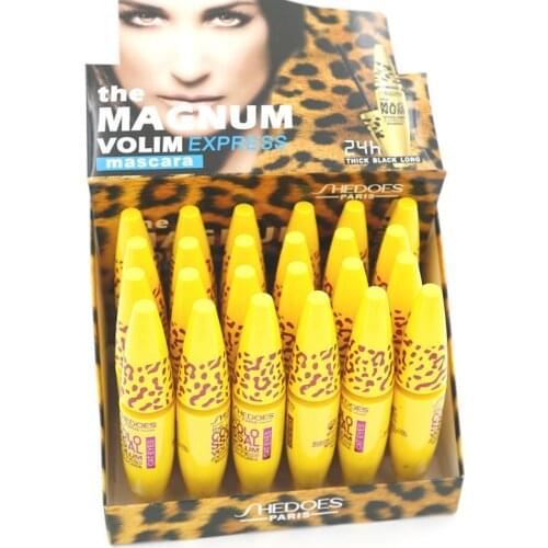 24pcs/lot Colossal Volum Express Mascara 3IN1 Extra Long Lasting Thick Black Volume Mascara 8ml