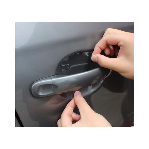 4 pcs car-styling car sticker invisible Car door handle sticker for VW Volkswagen polo golf4 5 6 passat b6 b7 jetta accessories