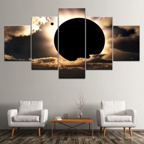 5Pcs Diy Diamond Painting Moon Eclipse Mosaic Square Round Rhinestones Pictures By Numbers Embroidery Cross Stitch KitsZP-4187