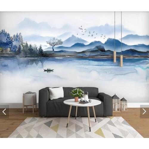 3D Abstract Mountain Forest View Wall Mural Creative Wallpaper Art Wall Decals Murals Contact Paper Customize Modern Wallpapers