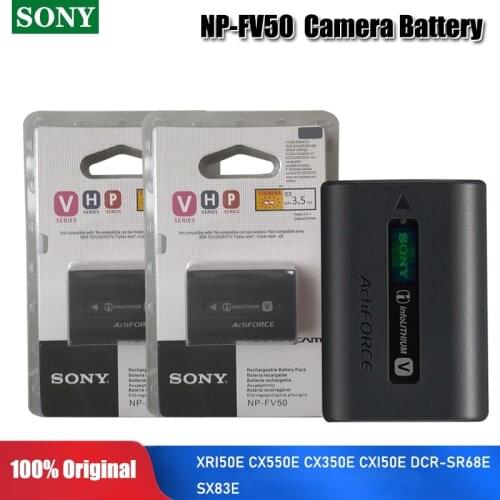 SONY Original 6.8v NP-FV50 NP FV50 NPFV50 980mah Lithium Rechargeable Battery HDR XR550E XR350E CX550E CX350E CX150E Camera Cell