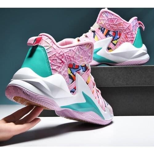 High Quality Basketball Shoes Men Sneakers Boys Basket Shoes Winter High Top Anti-slip Outdoor Sports Shoes Trainer Women Summer