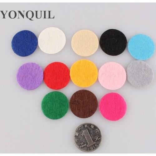 Free shipping many color 2.5cm Round Felt accessory patch circle felt pads,DIY flower material $7.68/LOT,1000PCS/LOT