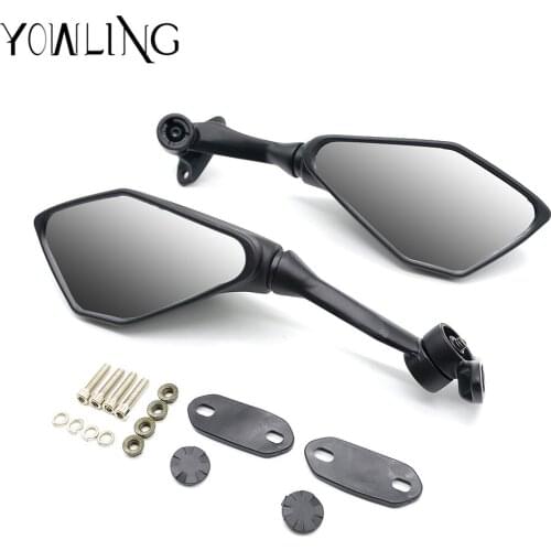 Black Universal Folding Motorcycle Mirror motorbike Side Mirrors Rearview Mirror For yamaha Honda Suzuki bmw ducati Kawasaki