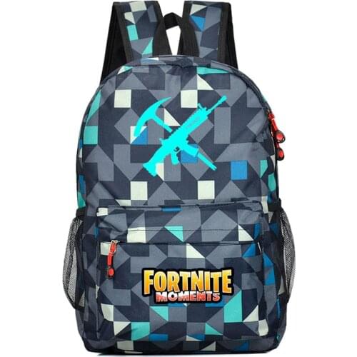 Men Canvas Fortnite Backpack Unisex Camouflage Knapsack Student School bags High Capacity Bookbag Travel Rucksack