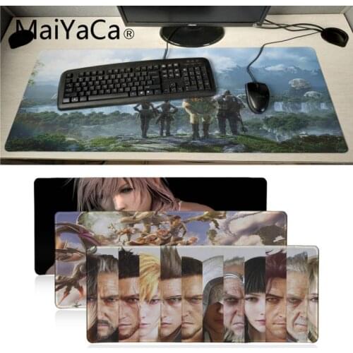 Maiyaca Boy Gift Pad Final Fantasy XIV XIII XII Natural Rubber Gaming mouse pad Mat Hot Selling Fashion Design mouse mat gaming