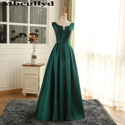 Mbcullyd Dark Green Long Prom Dresses 2020 Formal Back Lace up Evening Party Gowns For Women Plus Size Vestido De Festa