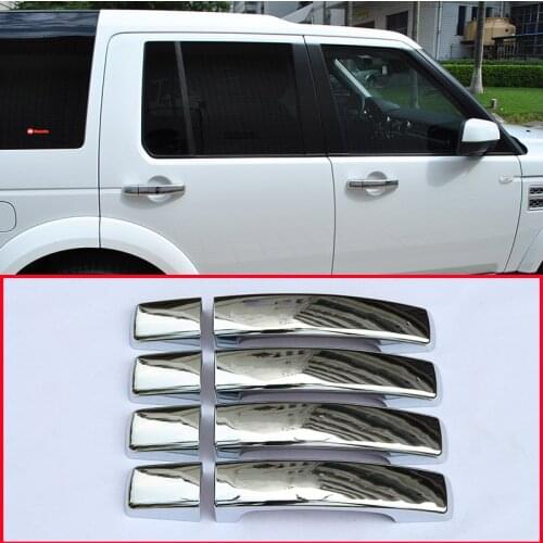 For Land Rover Discovery 4 2009-2015 ABS Chrome Trim Door Handle Covers For Land Rover Freelander 2 2010-15 Auto Car Accessories
