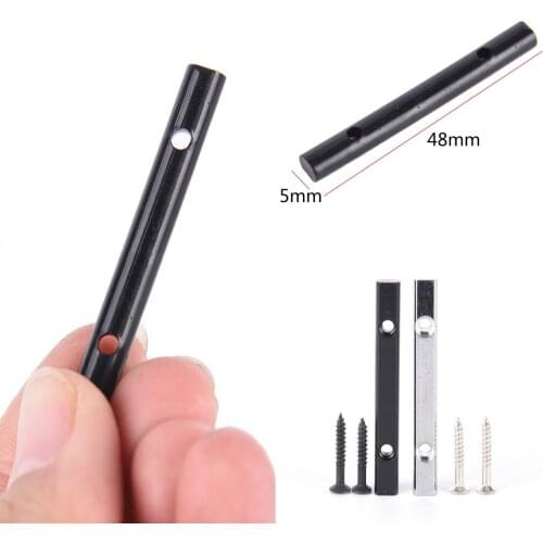 2019 New Black/Silver Metal Electric Guitar String Retainer Bar With 2 Mounting Screw Guitar Parts & Accessories