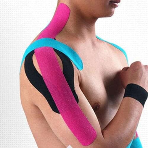 New 2020 Precut Cotton Kinesiology Tape Elastic Adhesive Sports Physio Cure Injury Support Tape Muscle Bandage Waterproof 5cm*5m