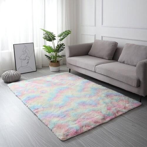 New Floor Carpet Cover Fluffy Bedroom Rugs Shaggy Popular Geometric Design Area Rug For Kids Living Room Home Decor HOT