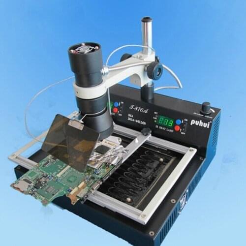 PUHUI T-870A T870A 2 in 1 Digital Infrared System Ultra Rework Reflow Soldering Station BGA/IRDA/IFR/SMD/SMT 220v/110v