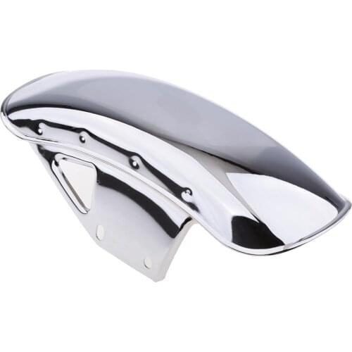 Motorcycle Front Fender Mudguard Direct Replacement for Suzuki GN125 GN250, Stainless Steel