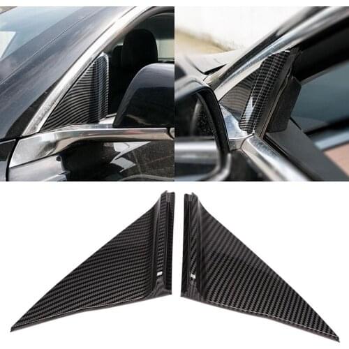 For Tesla Model 3 Front Triple-cornered Spoiler Noise Reduction Sticker A-Pillar Wind Resistance Sticker Trim