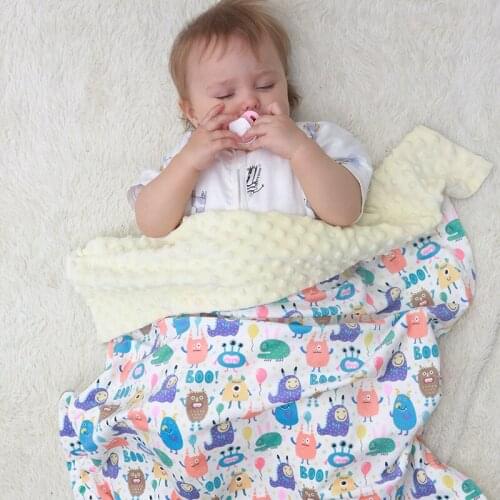 LuMengYi Polyester Fiber Blanket Newborn Baby Blankets Baby Born Swaddle Wrap Baby Bedding Soft Blanket For Girl Boy Kids 110*75