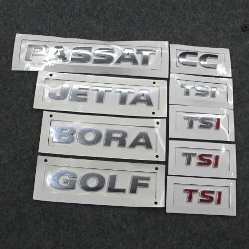 Applicable to Polo Bora Jette Passat CC Golf TSI Alphabet labeling of backup case 3M paste Word mark