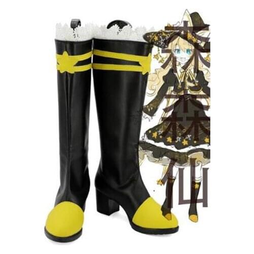 Toho Project TouHou Project Kirisame Marisa Cosplay Boots Shoes Costume Accessories Halloween Party Boots for Adult Women Shoes