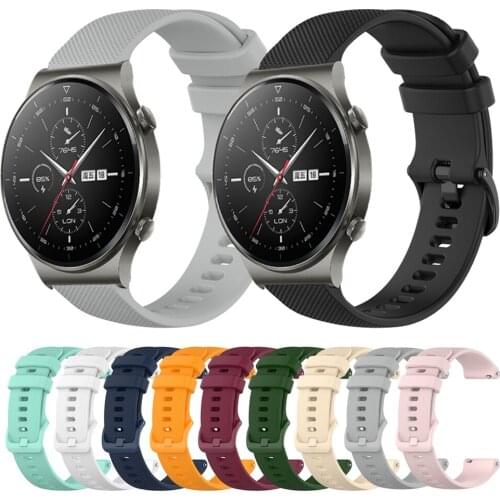 22MM Silicone Strap For Huawei Watch GT 2 Pro/GT2 46MM 2E Smart Watch Band Replaceable Wristband For Honor GS Pro/Magic 2 Correa