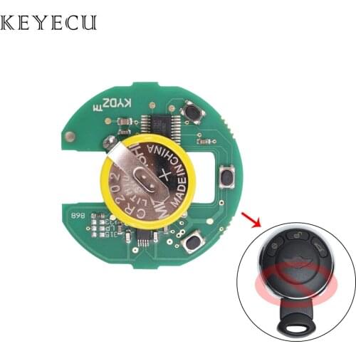 Keyecu CAS System Remote Circuit Board with Rechargeable Battery 315LP/315/433/868MHz for BMW MINI Cooper 2007-2014, KR55WK49333
